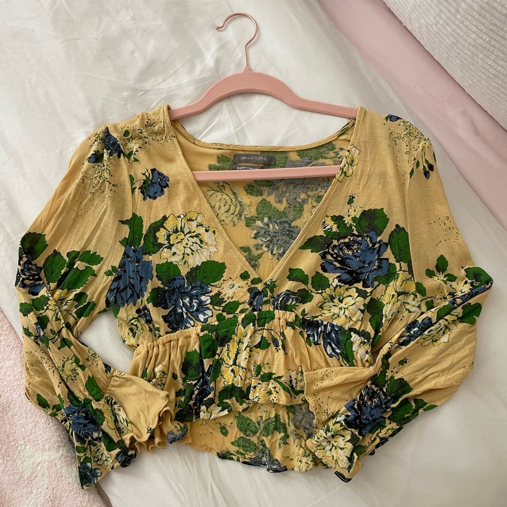 urban outfitters floral long sleeve